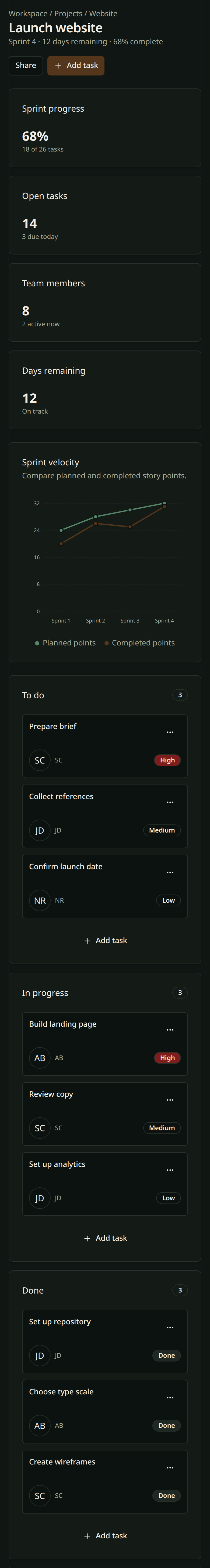 Component preview
